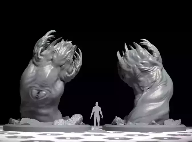 Giant Worm - DnD Monsters - 3D printable 3D print model