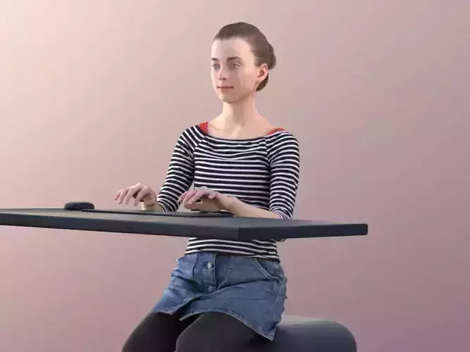 Mady 10107 - Typing Girl