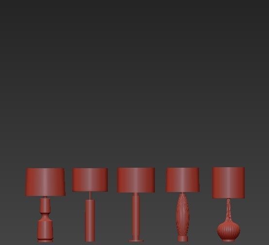 Heathfield addison table lamp 3D model_2