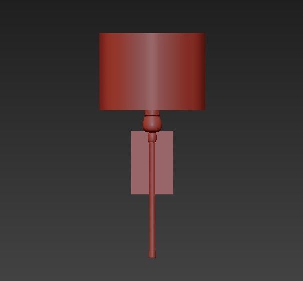 Bronze Wall Lights 3D model_1