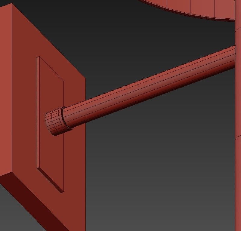 Bronze Wall Lights 3D model_5