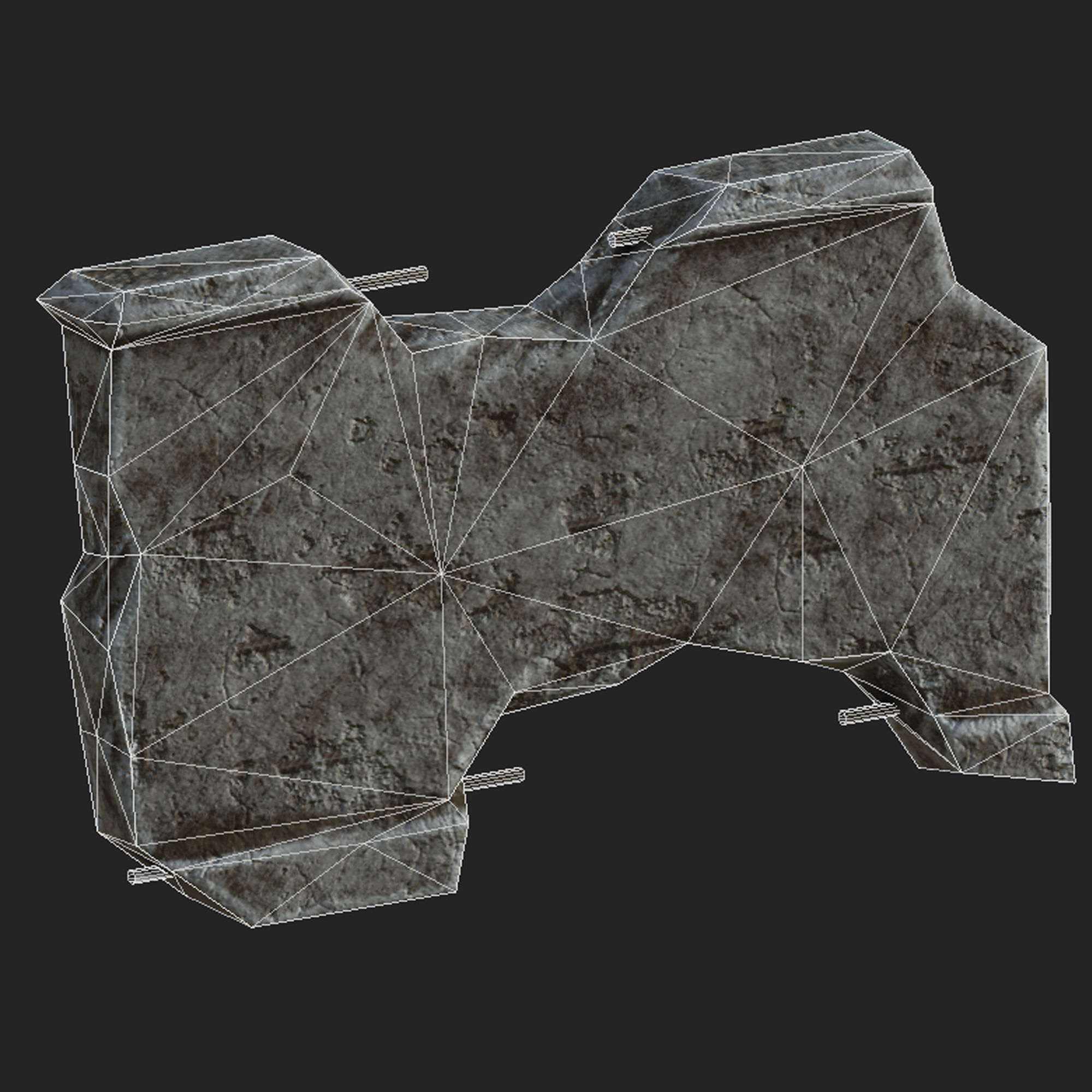 Wall Lowpoly Pack Low-poly 3D model_11