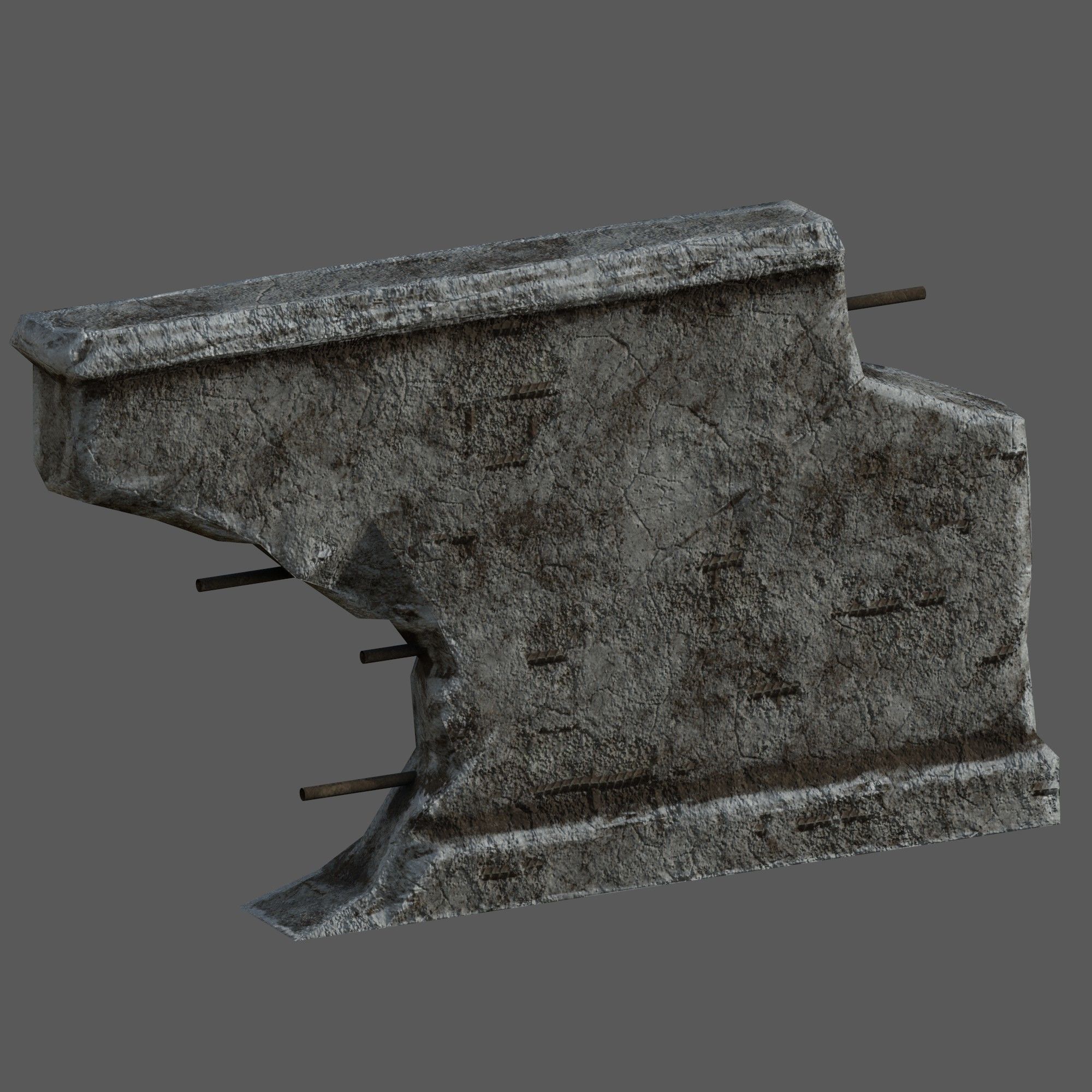 Wall Lowpoly Pack Low-poly 3D model_12