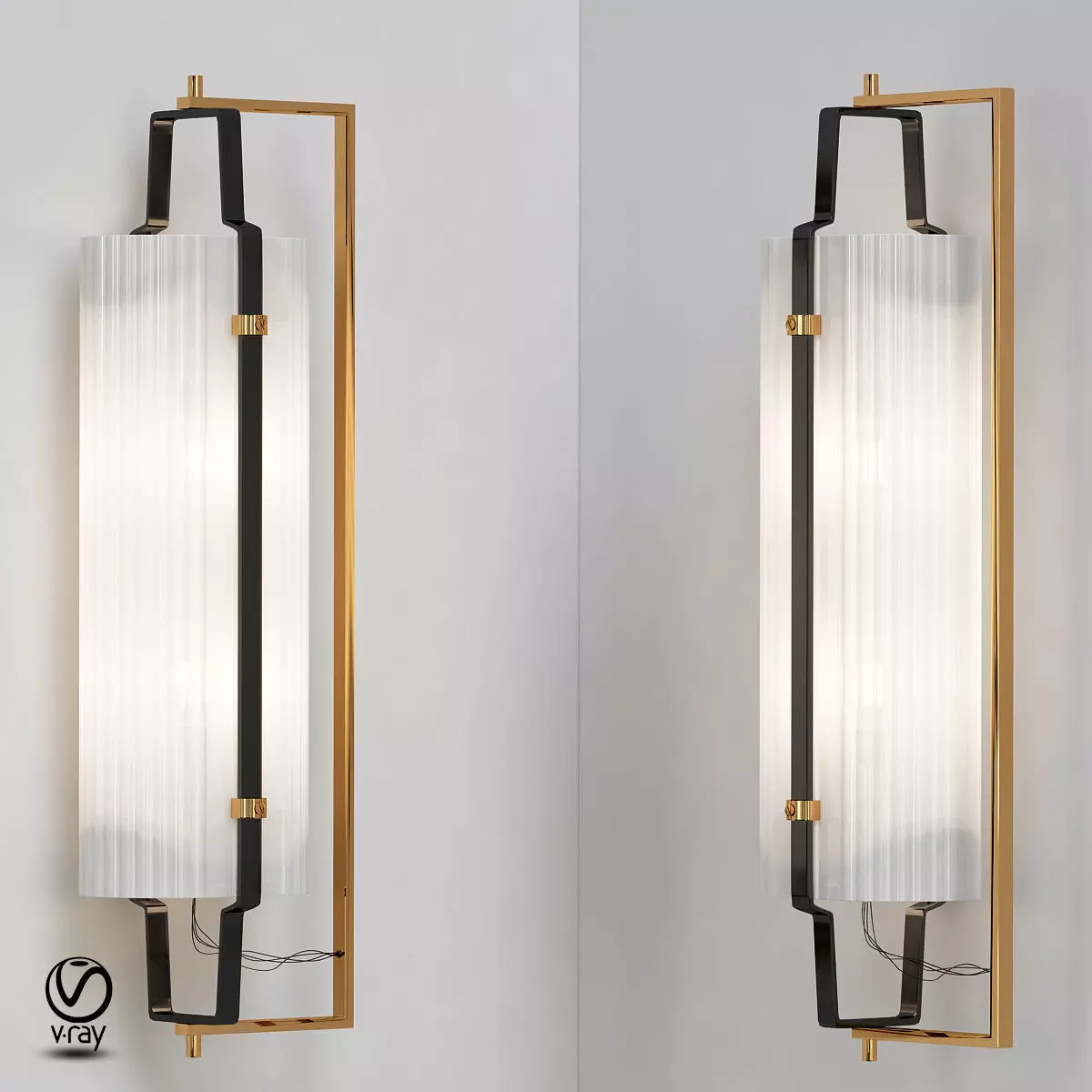 Simply perfect Italian sconce circa 3D model_0