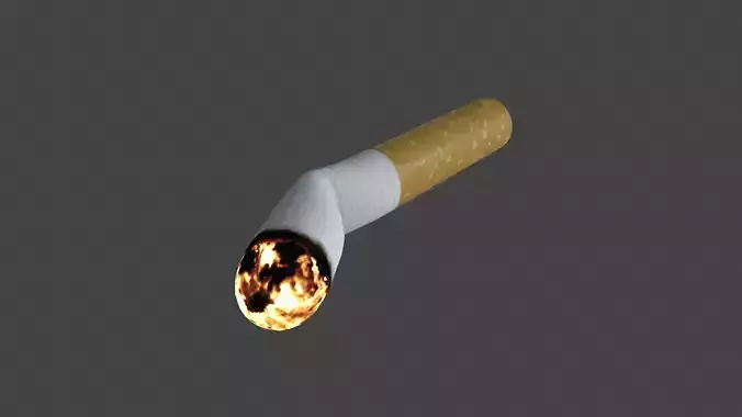 UDUD-004 Cigarette Low-poly 3D model