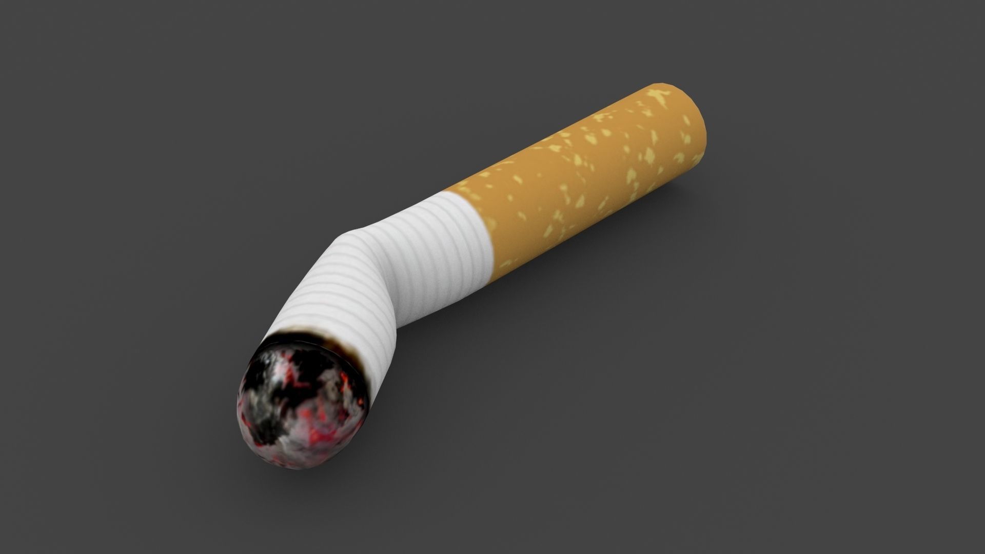 UDUD-004 Cigarette Low-poly 3D model_2