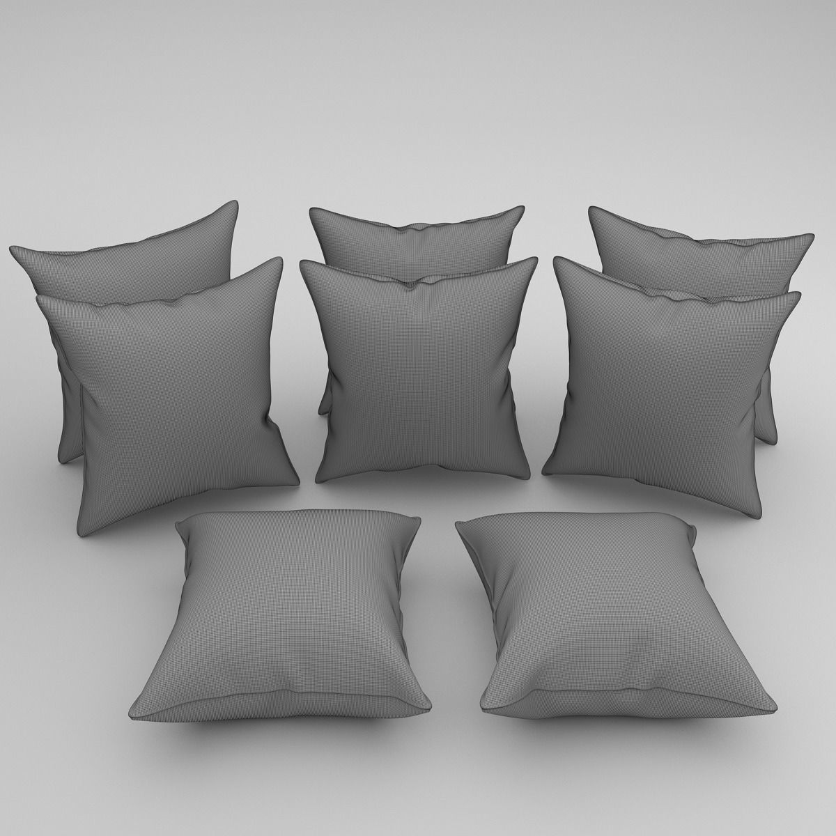 Scandinavian style pillow Free 3D model_2