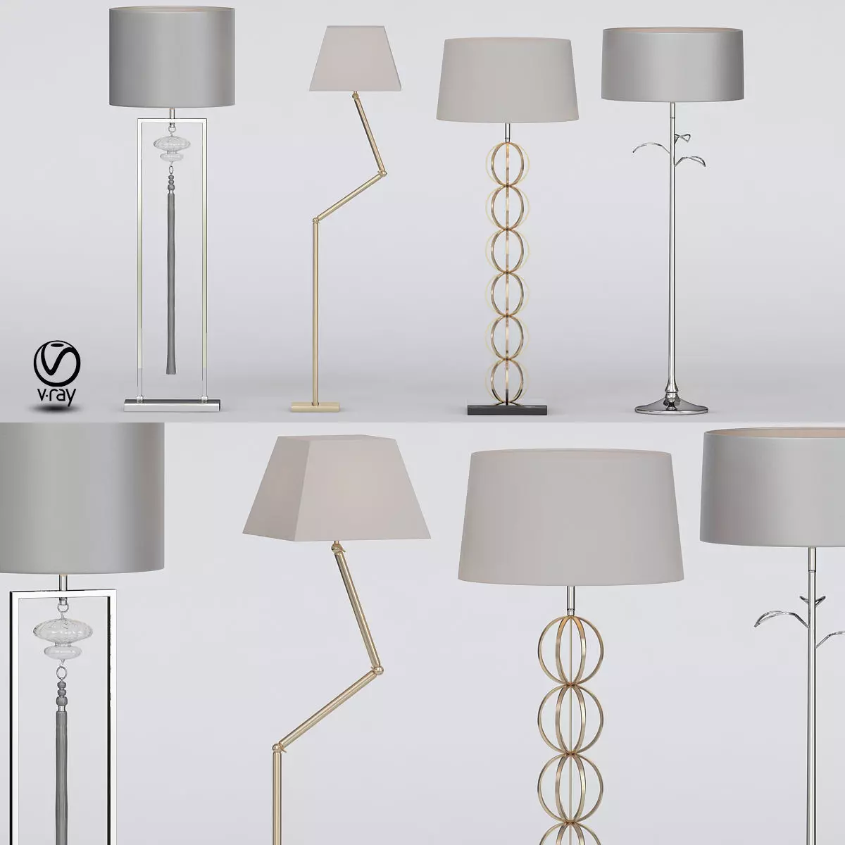 Heathfield Floor Lamp 3D model_0