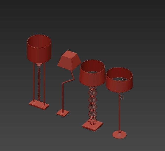 Heathfield Floor Lamp 3D model_4