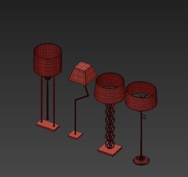 Heathfield Floor Lamp 3D model_1