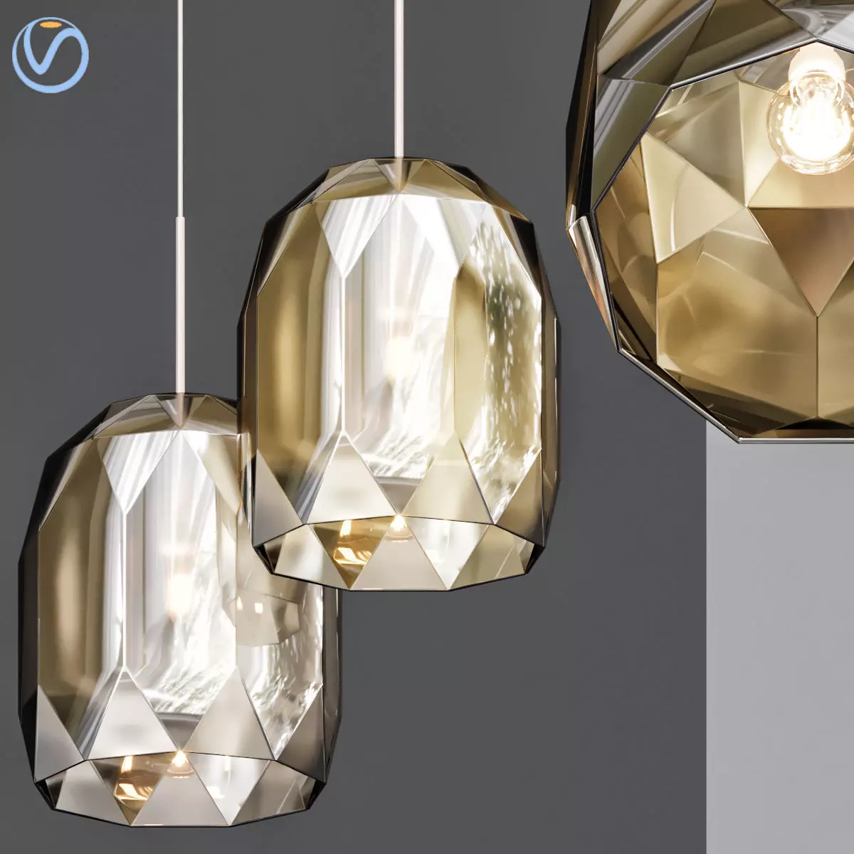 Polygon Lasvit Pendant 3D model