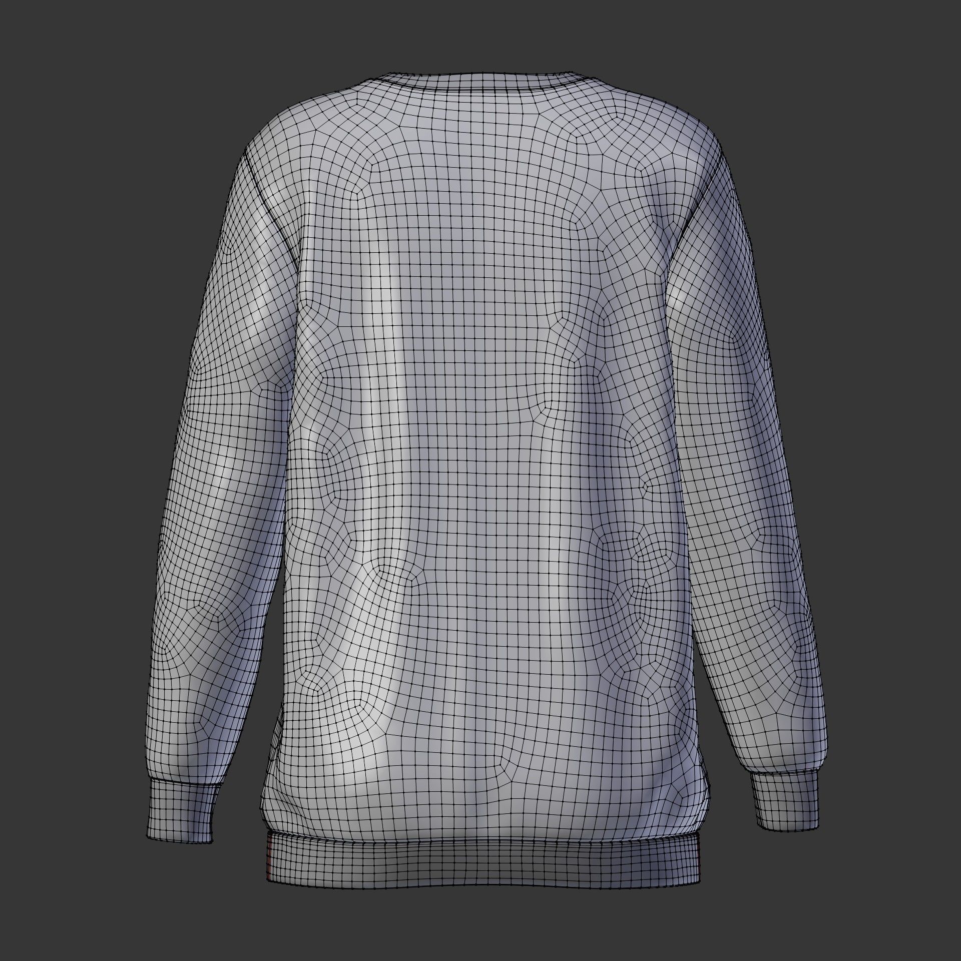 sweatshirts and black denim pants 3D model_26