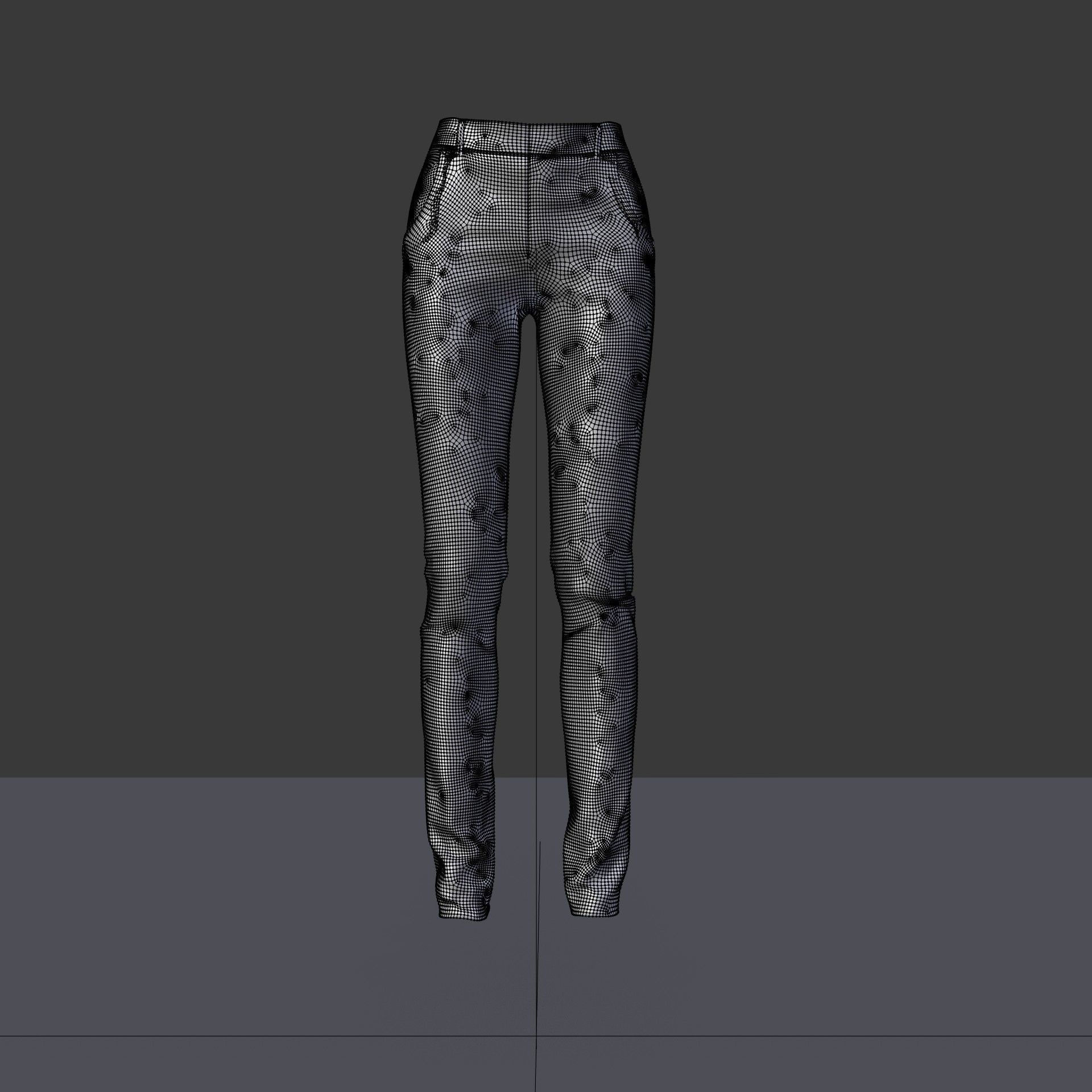 sweatshirts and black denim pants 3D model_29