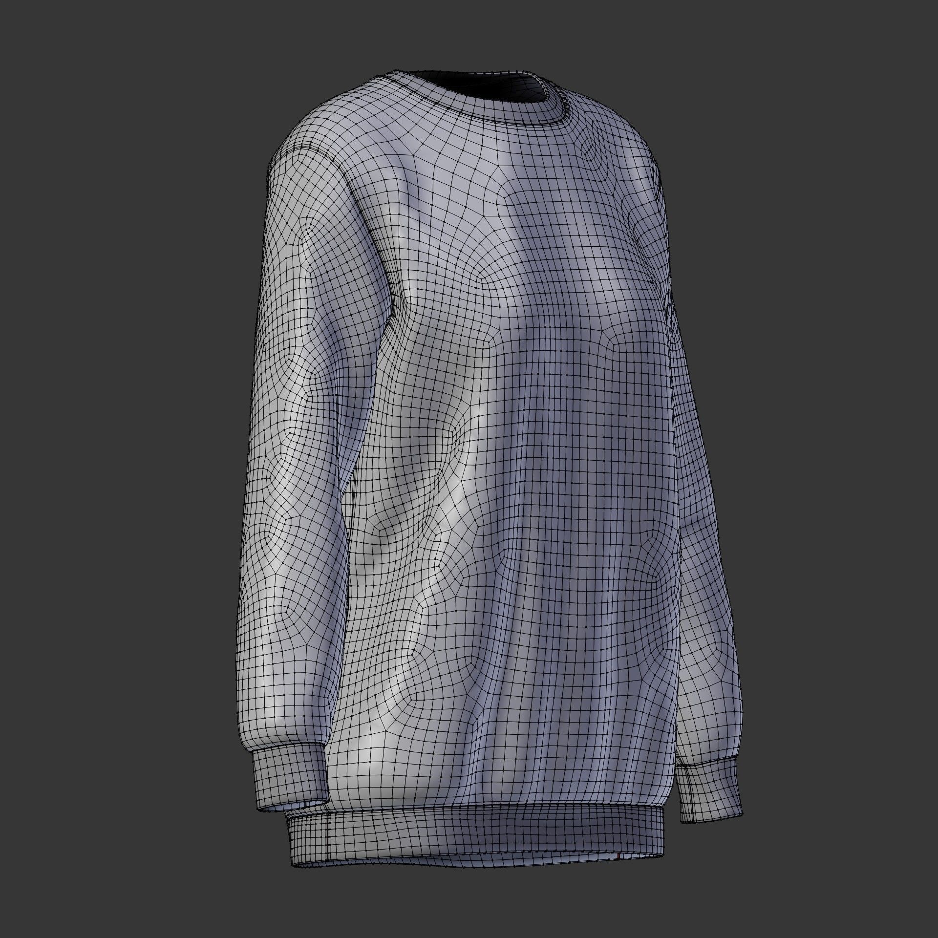 sweatshirts and black denim pants 3D model_28