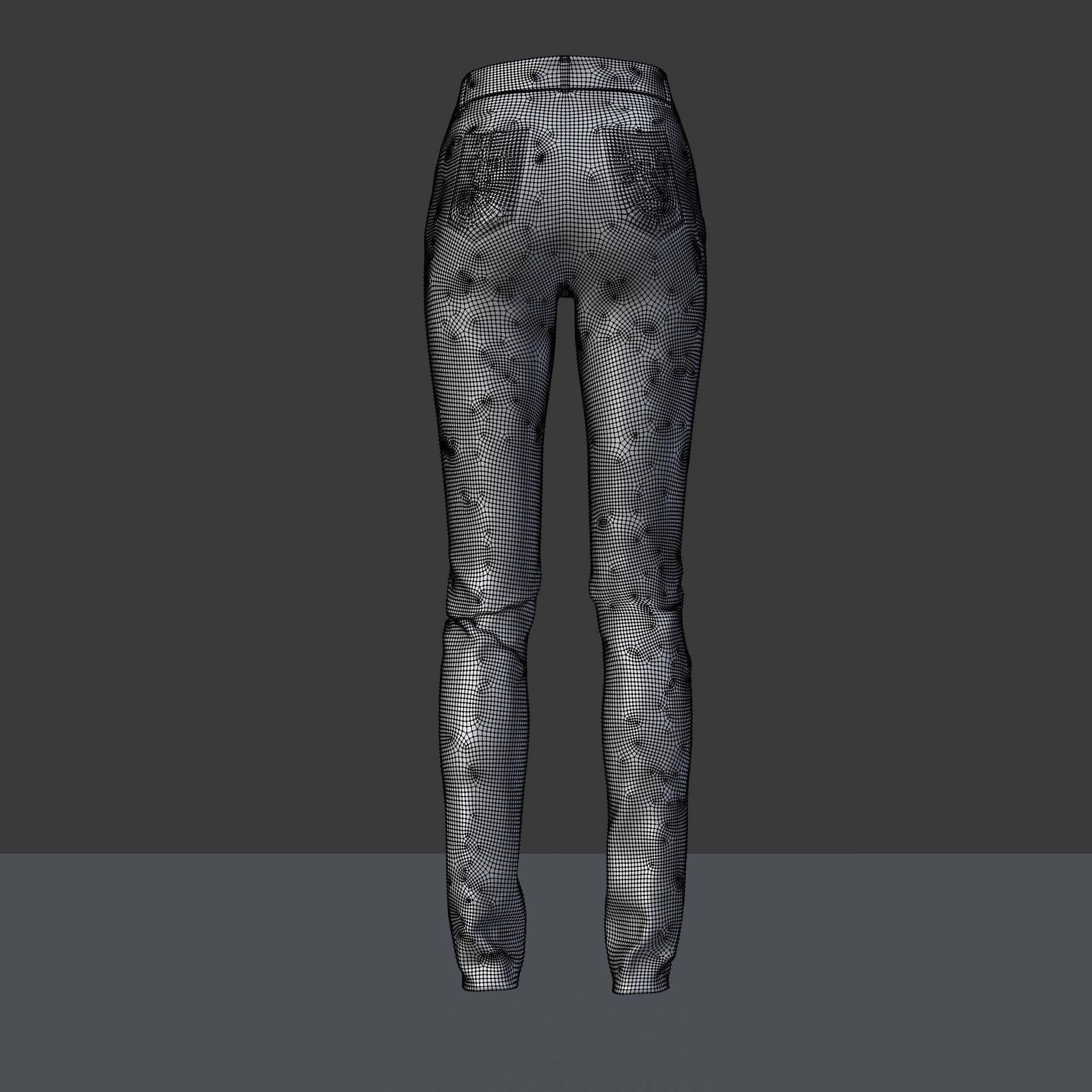 sweatshirts and black denim pants 3D model_31