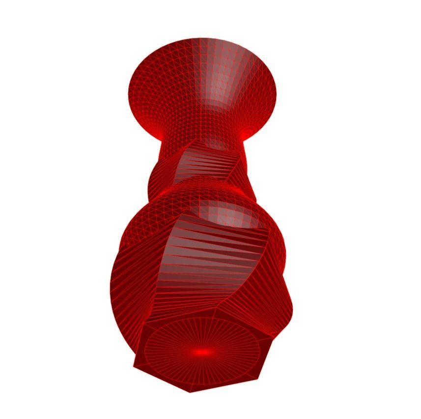 Vase 9-19 3D print model_3
