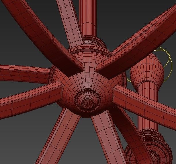 Alexander 10 Light Chandelier 3D model_6