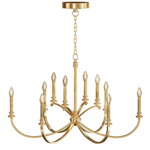 Alexander 10 Light Chandelier 3D model