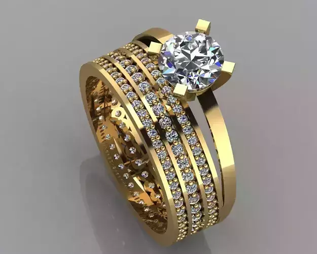 GC GOLD TW021- Diamond ring 