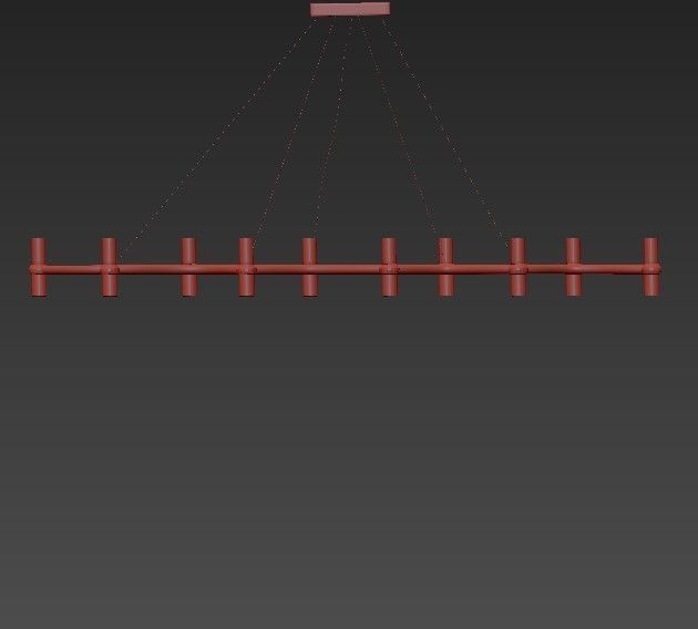 Mariposa II 69D Chandelier 3D model_5