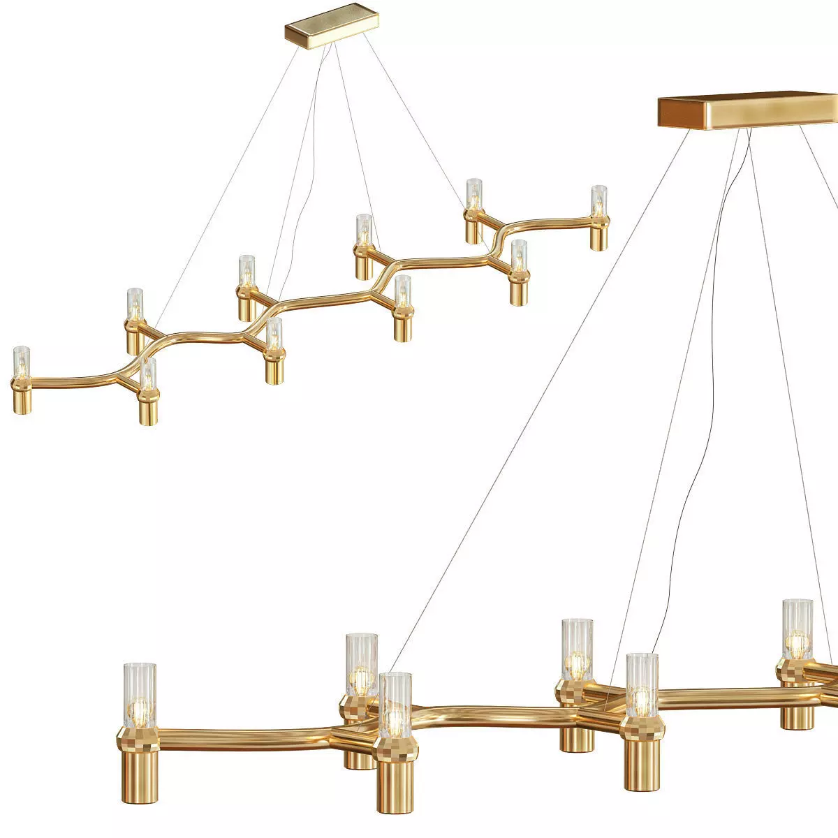 Mariposa II 69D Chandelier 3D model_0