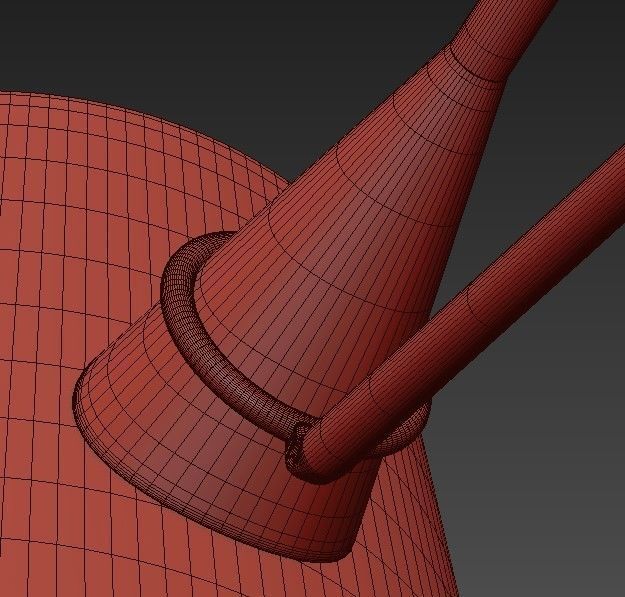 Black And Gold Chandelier 3D model_6