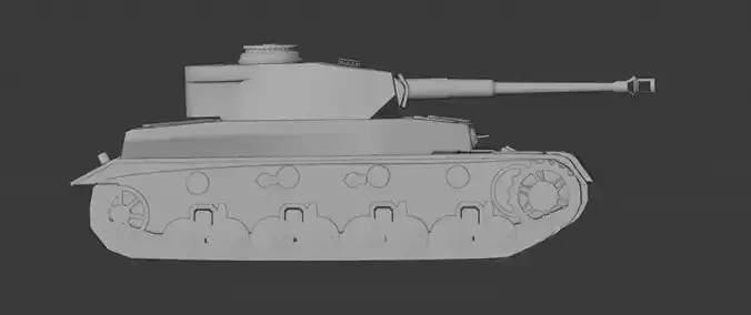 Tank PzKp 3D model