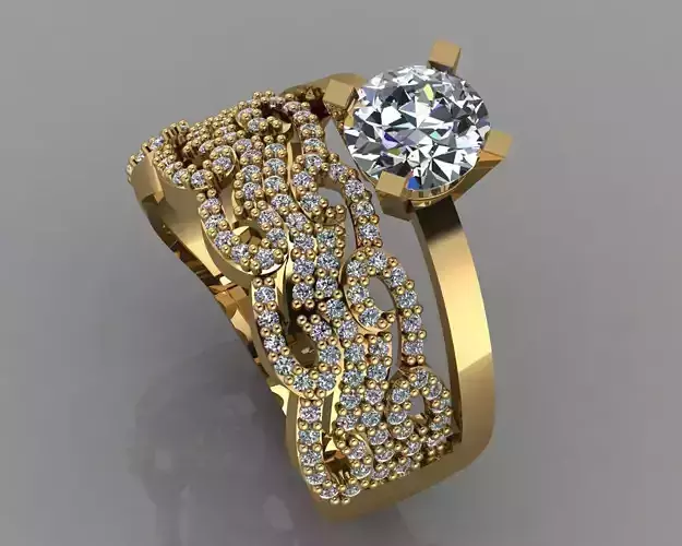 GC GOLD TW023- Diamond ring 