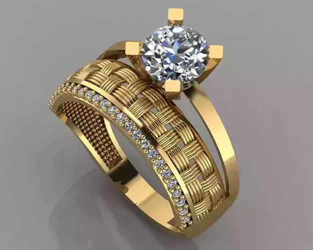 GC GOLD TW026- Diamond ring 