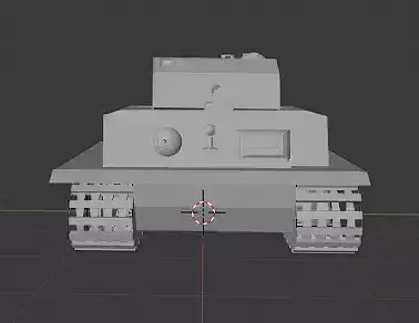 Panther tank Low-poly 3D model