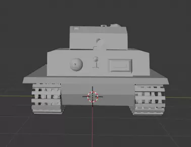 Panther tank Low-poly 3D model