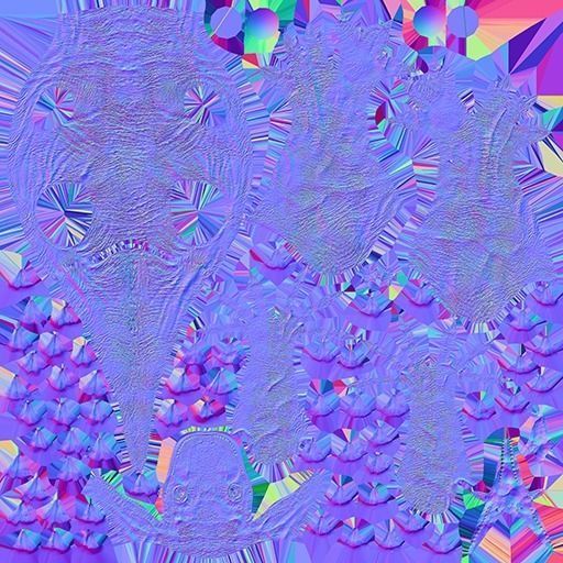 velociraptor dinosaur Low-poly 3D model_7