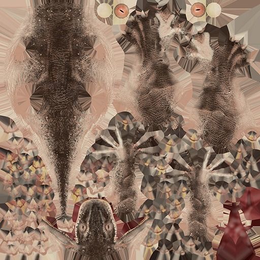 velociraptor dinosaur Low-poly 3D model_6