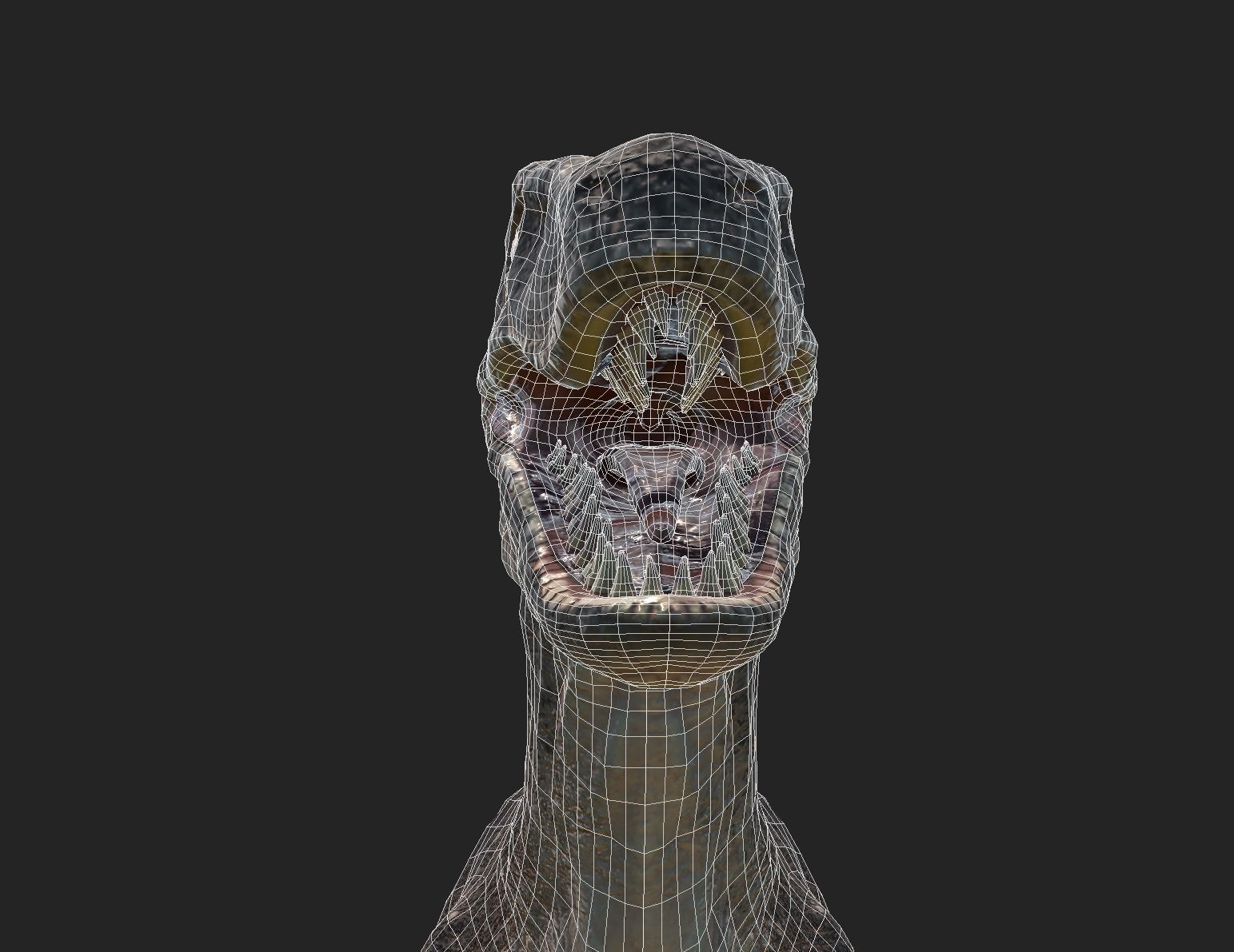 velociraptor dinosaur Low-poly 3D model_11