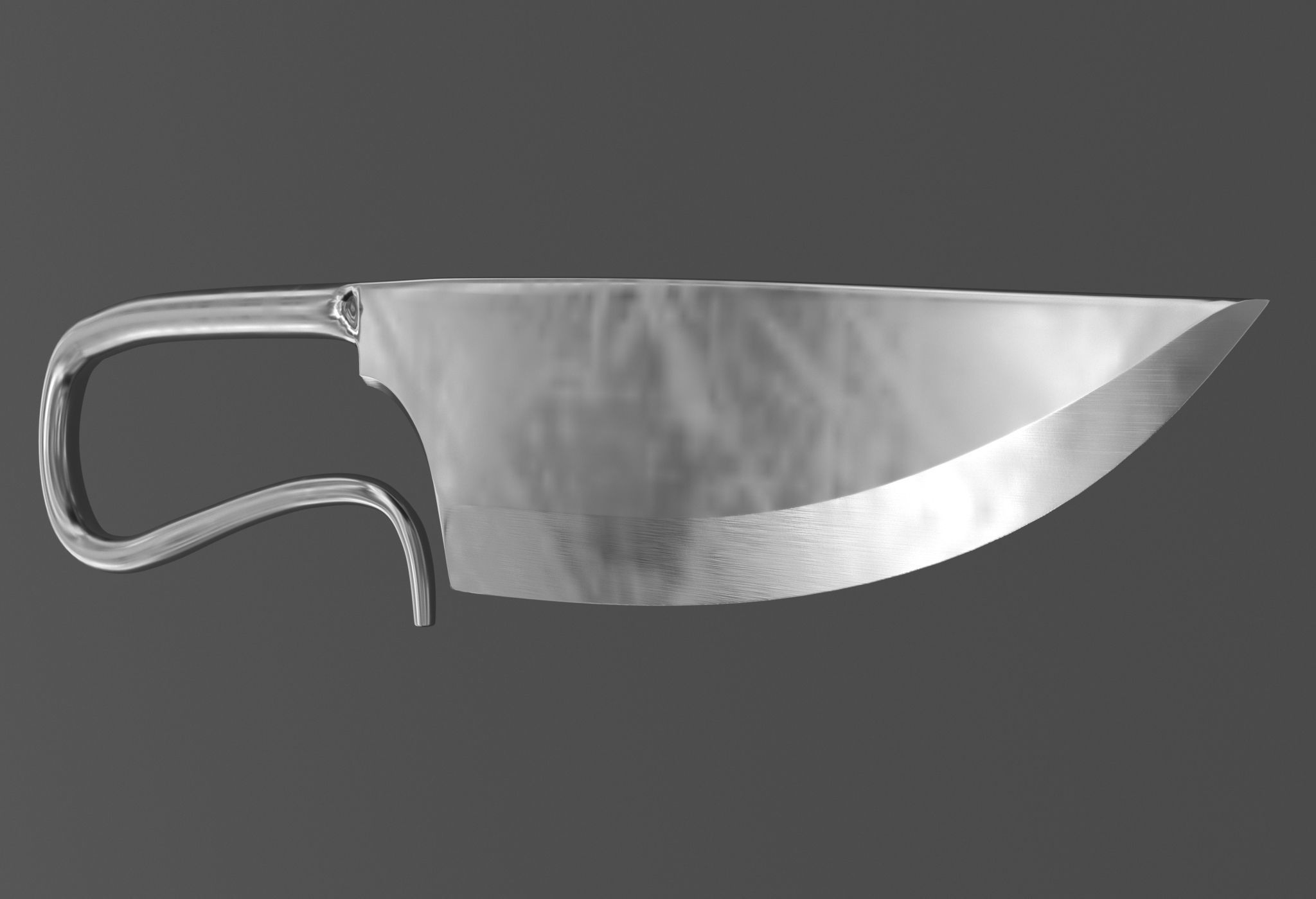 Short battle knife v0 3D model_6