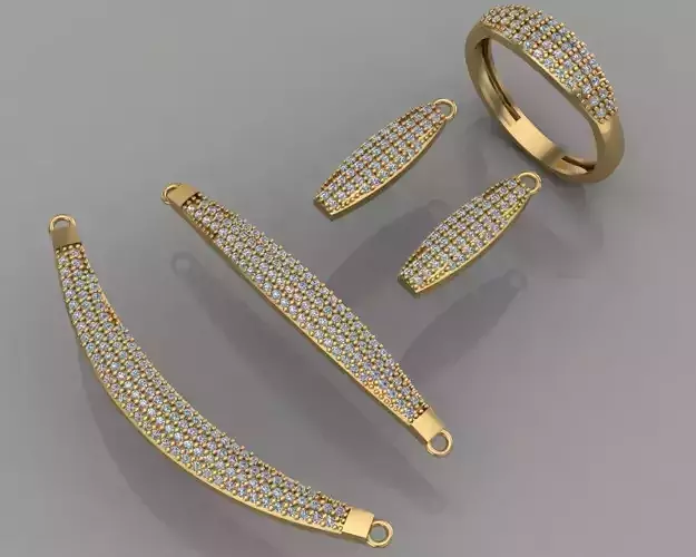 GC GOLD SS010- Diamond set Small Set