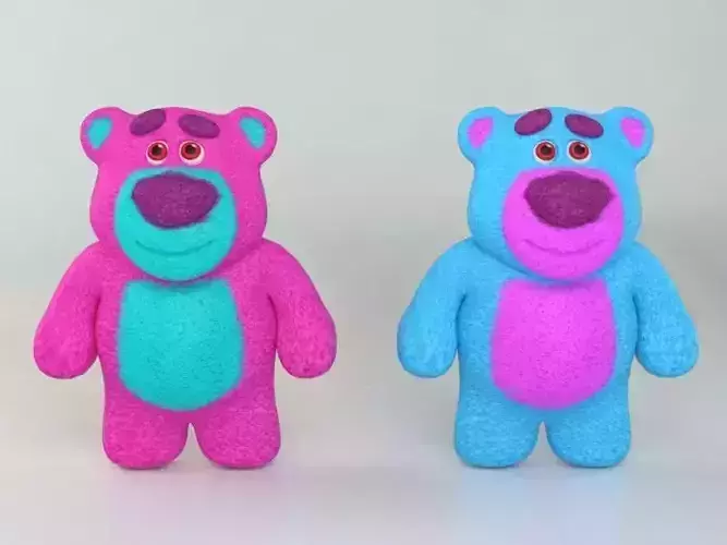 Plush Bear Low-poly 3D model