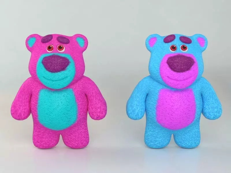 Plush Bear Low-poly 3D model