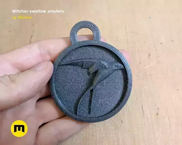 Swallow Pendant - The Witcher Free 3D print model