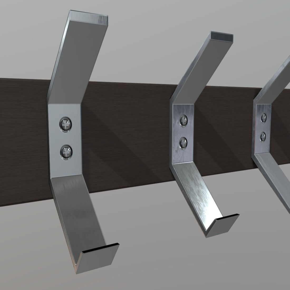 Coat Rack Low-poly 3D model_10