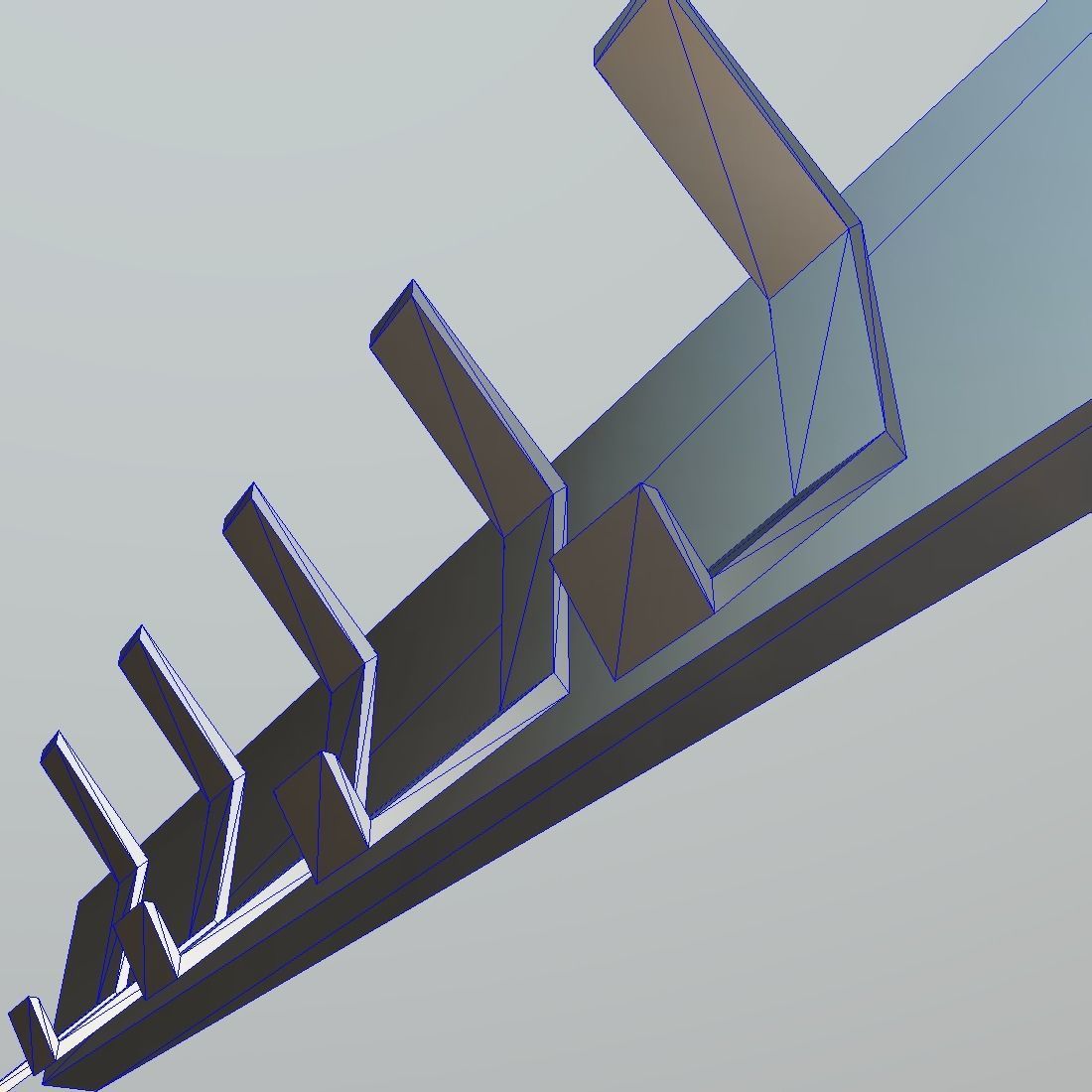 Coat Rack Low-poly 3D model_13