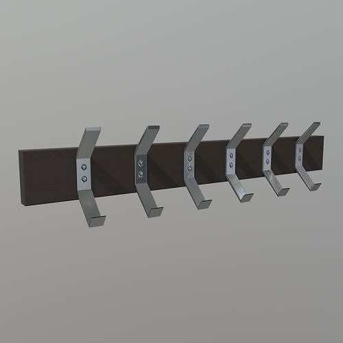 Coat Rack  Low-poly 3D model