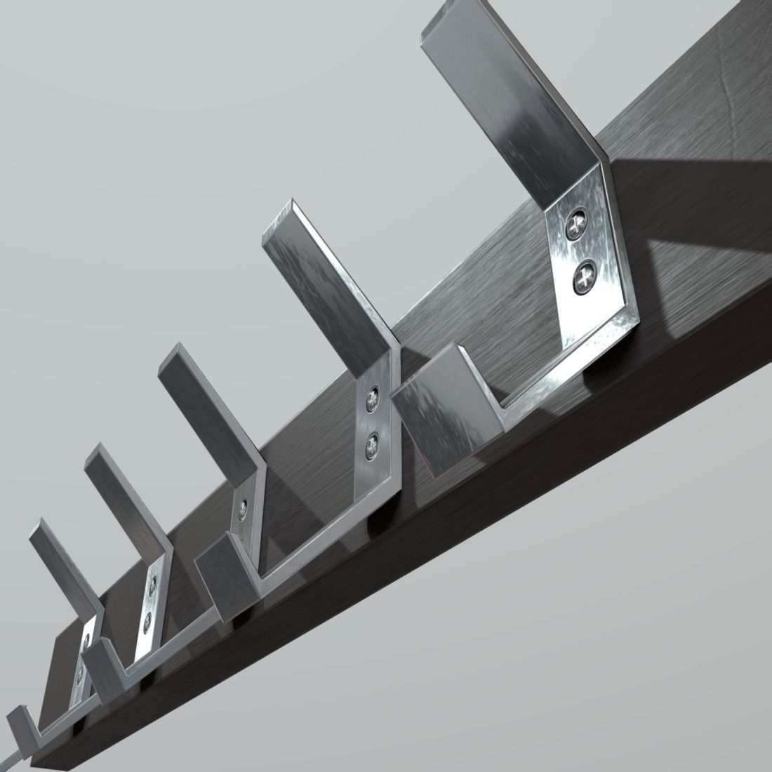 Coat Rack Low-poly 3D model_12