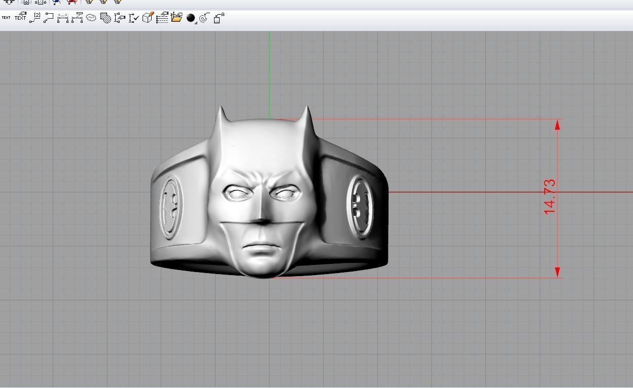 Batman Ring 3D print model_4