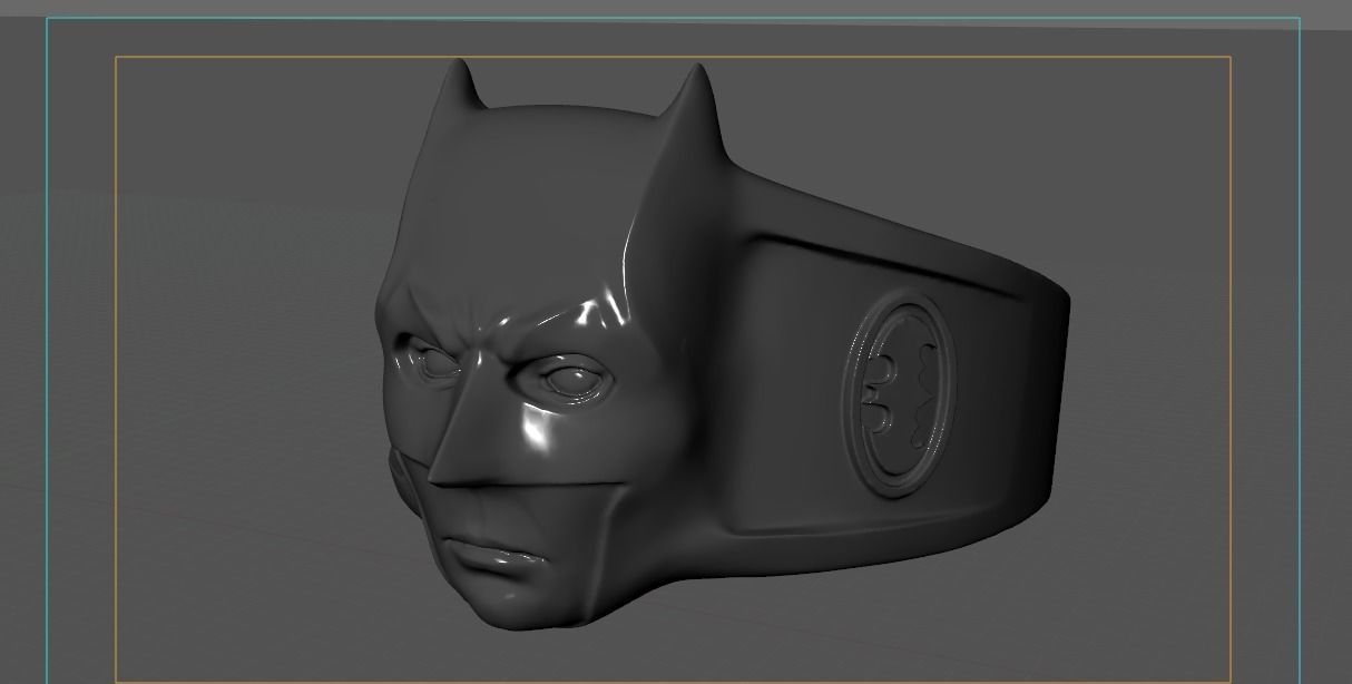 Batman Ring 3D print model_3