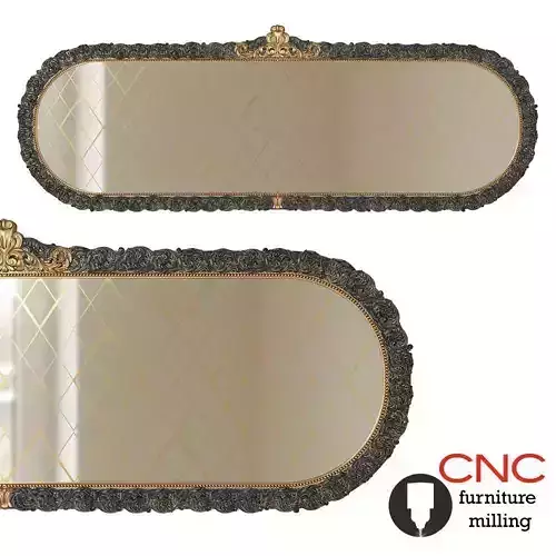 Oval classic mirror