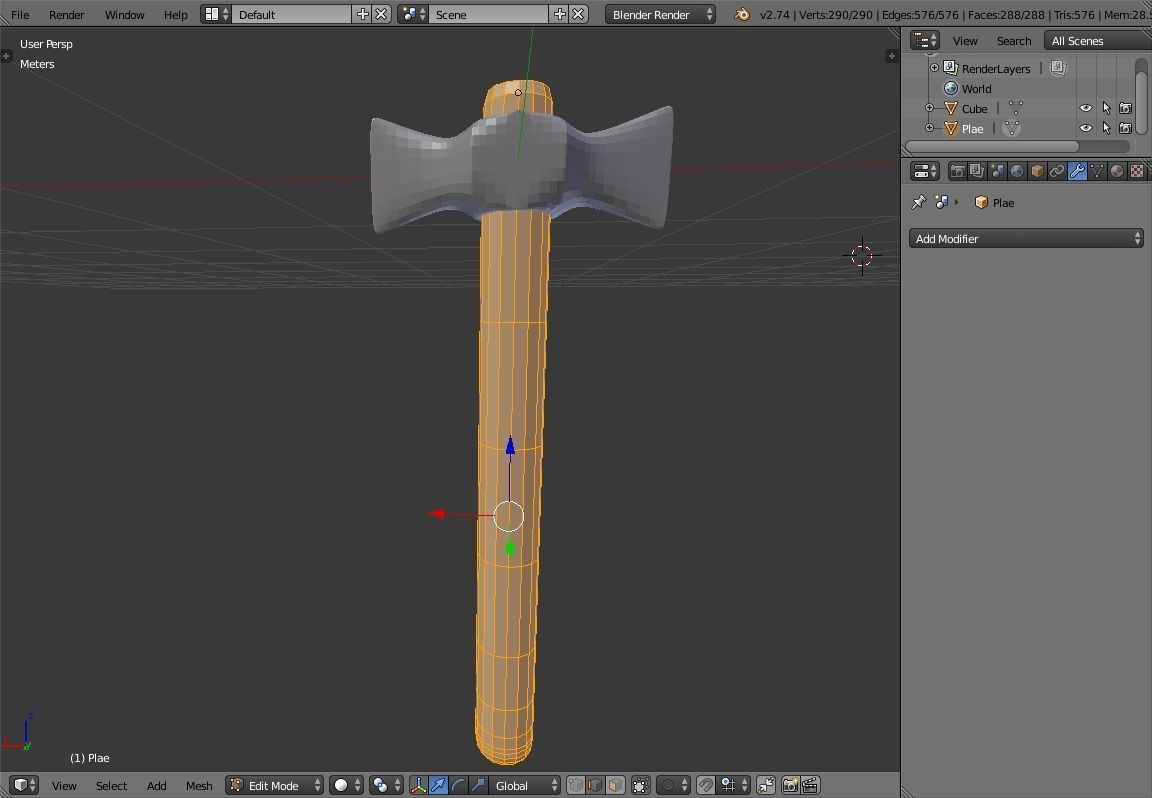  Battle ax 3D model_3