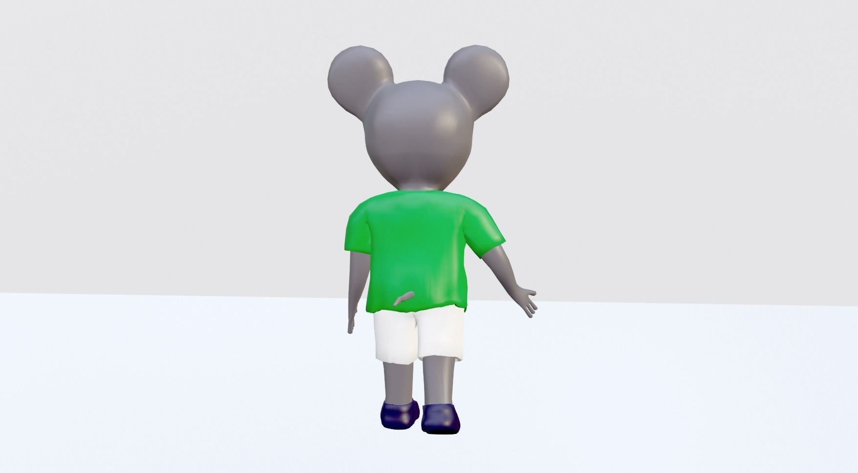 Cartoon Mouse - Rigged 3D model_13