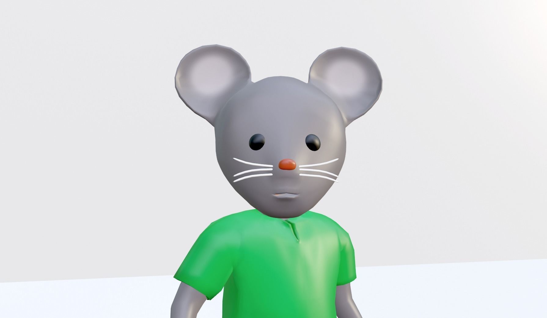 Cartoon Mouse - Rigged 3D model_11