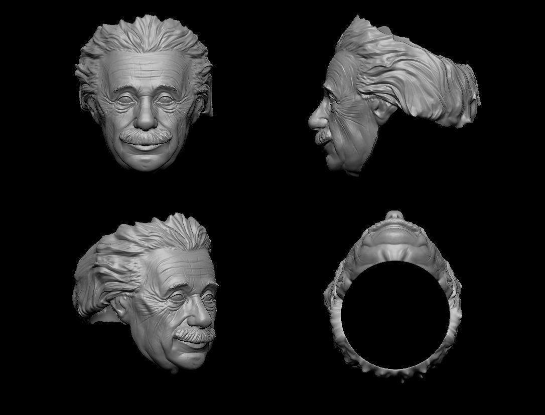 Einstein ring 3D print model_2